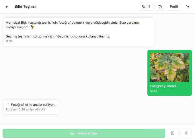 AI Bitki Teşhisi